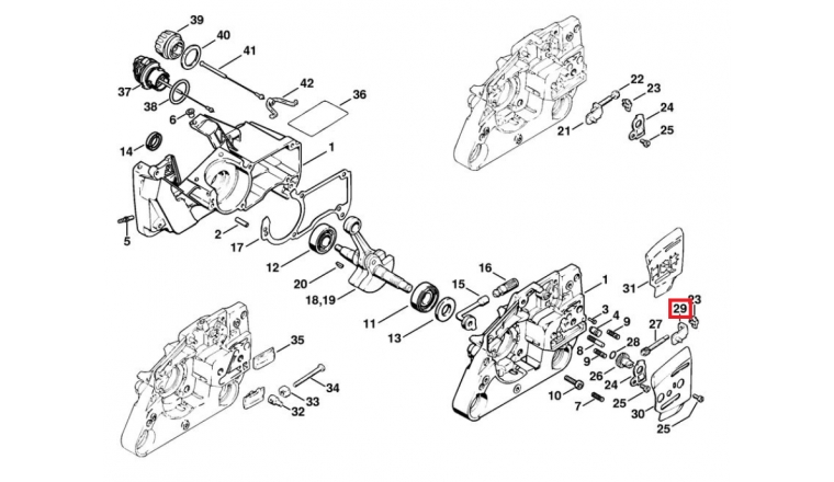 Coulisse de Tension de Chaîne pour Tronçonneuse Stihl - Ref 1125-640-1900