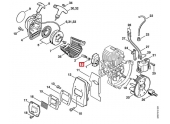 Ressort coudé pour entraîneur de machine thermique Stihl - Ref 0000-998-0612