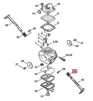 Ressort de Rappel de Carburateur pour Machine Thermique Stihl - Ref 1123-122-3000