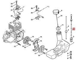 Durite d'Aspiration Carburant pour machine thermique Stihl - Ref 4128-358-0800