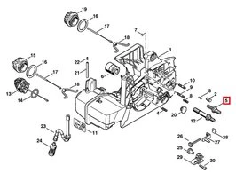 Vis d'Assemblage Moteur pour Tronçonneuse Stihl - Ref 1127-664-2400