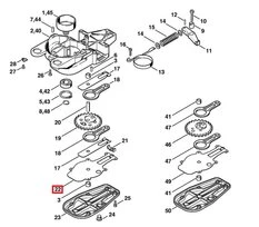 Joint de Couvercle pour Carter de Réducteur Taille Haie Stihl - Ref 4226 649 0302