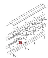 Coulisseau pour couteau de Taille Haie Stihl - Ref 4226-648-6700