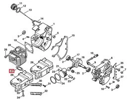 Joint de Silencieux pour Tronçonneuse Stihl MS 200 - Ref 1129-149-0600