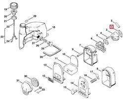 Joint de carburateur pour Taille Haie et souffleur Thermique Stihl - Ref 4210-129-0500