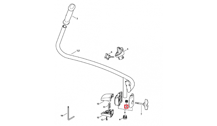 Ressort de Pression pour Machine Thermique BR350, FS240, KM130... Stihl - Ref 0000-997-1304