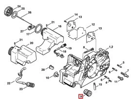 SilentBloc pour Tronçonneuse MS170, MS 280 ... Stihl - Ref 1123-791-2800