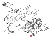 SilentBloc pour Tronçonneuse MS170, MS 280 ... Stihl - Ref 1123-791-2800