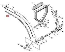 Arbre d'Entraînement pour Débroussailleuse et Elagueuse sur Perche Stihl - Ref 4137-711-3202