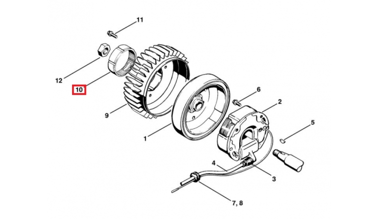 Bague Plastique pour Tronçonneuse 042, 045, 08 ... Stihl - Ref 0000-961-5116