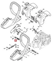 Ressort de Pression pour Poignée Tronçonneuse MS 171, MS 181 et MS 211 Stihl - Ref 0000-791-3104