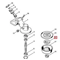 Rondelle de Pression pour Débroussailleuse FS 250, FS 55.... Stihl - Ref 4130-713-1600