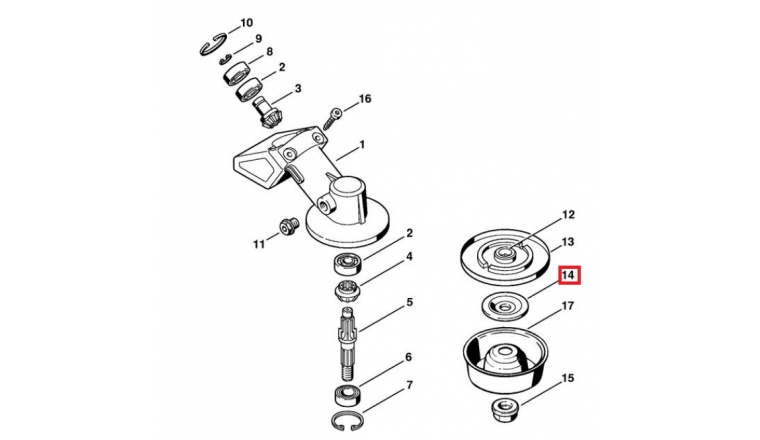 Rondelle de Pression pour Débroussailleuse FS 250, FS 55.... Stihl - Ref 4130-713-1600