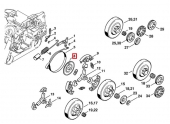 Rondelle de protection pour Tronçonneuse MS 290, MS 310... Stihl - Ref 1127-162-1000