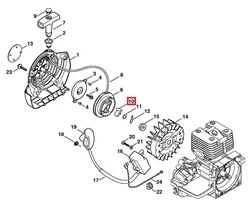Cliquet de Lanceur pour BT 120, FS 260, FS 550... Stihl - Ref 1125-195-7200