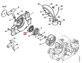 Ressort de Rappel pour Tronçonneuse MS 390, MS 270 ... Stihl - Ref 1129-190-0601