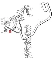 Câble Commande Gaz pour Débroussailleuse FS 120, FS 480, FT250 ... Stihl - Ref 4128-180-1112