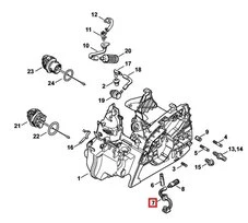 Durite d'huile pour tronçonneuse MS 171, MS 181, MS 211 .... Stihl - Ref 1139-647-4000