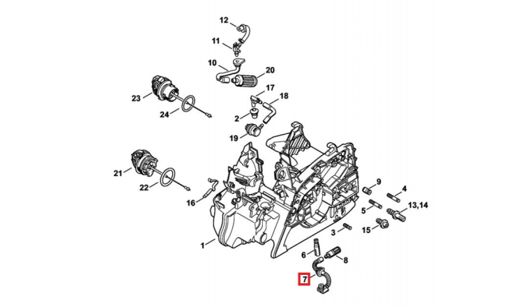 Durite d'huile pour tronçonneuse MS 171, MS 181, MS 211 .... Stihl - Ref 1139-647-4000