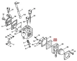 Membrane de Carburateur pour BG 45, FC 75, FS 45, KM 55 .... Stihl - Ref 4229-121-4700