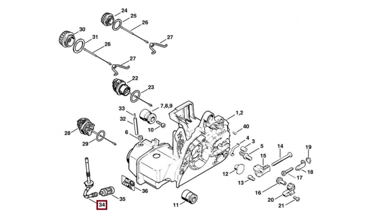 Durite d'Essence pour Tronçonneuse 021, 023, 025, MS 210, MS 230 et MS 250 Stihl - Ref 1123-358-7703