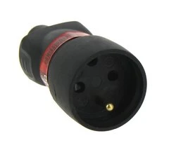 Fiche Electrique Femelle 2P+T - IP44 - 230 V - 16 A Noire - Legrand - Ref 050115