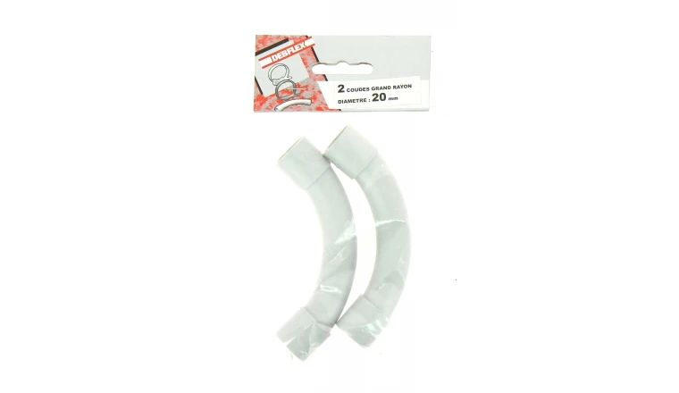 Lot de 2 Coudes 90° Grand Rayon pour tube IRL Ø 20 mm - Debflex 429562
