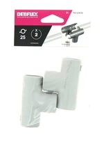 Lot de 2 Tés pour Tubes IRL Ø 25 mm - Debflex 429436