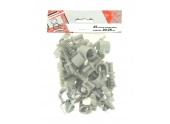 Lot de 25 Clips de Fixation pour Gaine ICTA Ø 20 - 25 mm - Debflex 709922