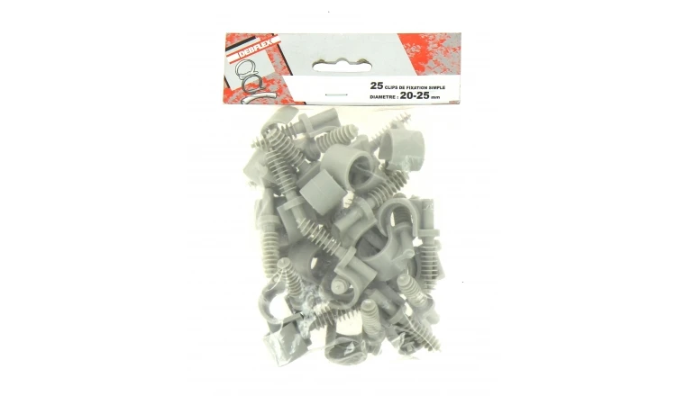 Lot de 25 Clips de Fixation pour Gaine ICTA Ø 20 - 25 mm - Debflex 709922