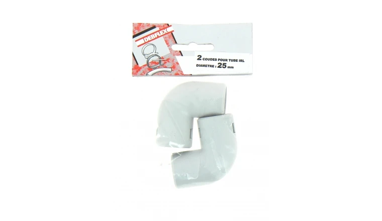 Lot de 2 Coudes 90° pour Tubes IRL Ø 25 mm - Debflex 429246