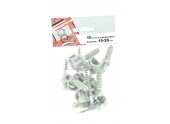 Lot de 10 Clips de fixation pour Gaine ICTA Ø 16 - 20 mm - Debflex 709901