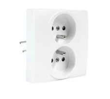 Double Prise 2P + T Complet DIAMANT 2 - Debflex 739200