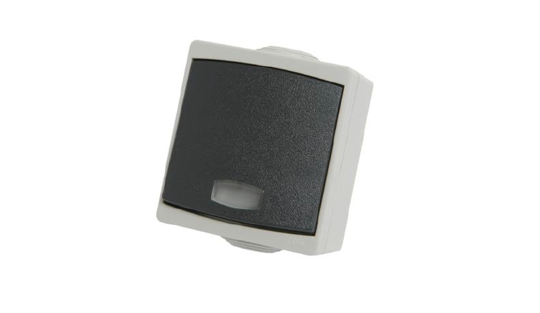 Bouton Poussoir à Voyant Etanche IP65 PERLE - Debflex 730170 