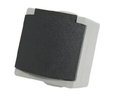 Prise 2P + T Etanche IP65 PERLE - Debflex 730120