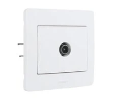 Prise TV Complet Blanc DIAMANT2 - Debflex 739180