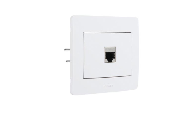 Prise RJ 45 Complet Blanc DIAMANT2 - Debflex 739370