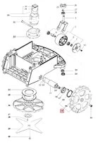 Roue Motrice pour Tondeuse Robot R20AC, R30Ac et ROW1 - Ref 33966 - Outils Wolf