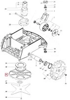 Couronne porte lame pour Tondeuse Robot R20AC, R30AC et ROW1 - Ref 33904 - Outils Wolf