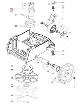 Moteur d'entraînement des lames Tondeuses Robot R20AC et ROW1 - Ref 33988 - Outils Wolf