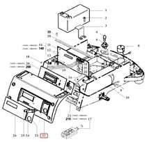 Capot arrière de protection tondeuse Robot R20AC, R30AC et ROW1 - Ref 33938 - Outils Wolf