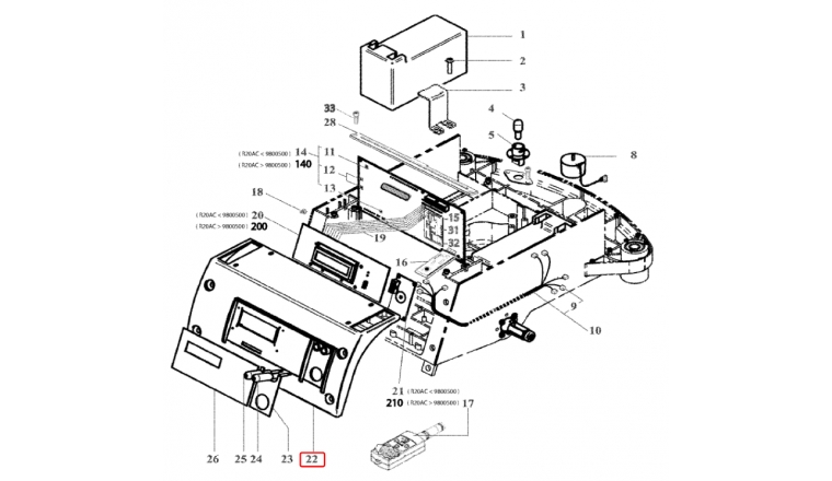 Capot arrière de protection tondeuse Robot R20AC, R30AC et ROW1 - Ref 33938 - Outils Wolf