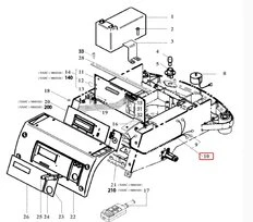 Faisceau électrique pour tondeuse robot R20AC, R30AC et ROW1 - Ref 33948 - Outils WOlf