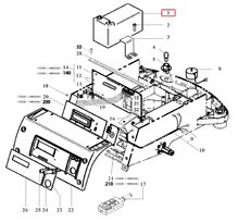 Batterie Lithium pour Tondeuse Robot R20AC, R30 AC ... - Ref 33999 - Outils Wolf