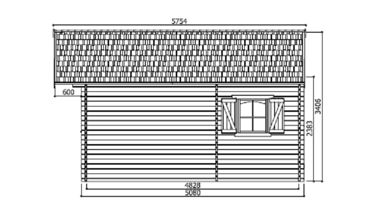 Abri de Jardin en bois WEEK END 23.30 m² S8971