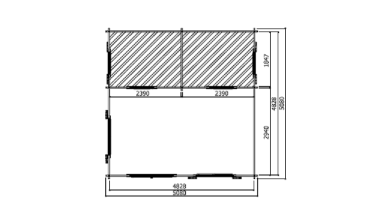 Abri de Jardin en bois WEEK END 23.30 m² S8971