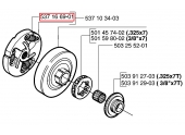 Ressort d'embrayage pour Tronçonneuse CS2159, 357 XP, 359 ... - Ref 537 16 69-01 - Husqvarna