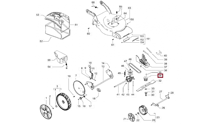 Moyeu de Lame pour Tondeuse M46-140, M51-875 ... - Ref 504 59 12-01 - Husqvarna