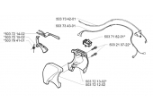 Gâchette de sécurité pour Débroussailleuse GR2026, GR2032, GR2036 ... - Ref 503 72 14-02 - Husqvarna