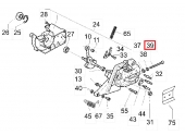 Vis de Tension de Chaîne Tronçonneuse MAC 538 E 14 - Ref 538 24 19-09 - Husqvarna